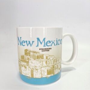Starbucks New Mexico Collectors Series Icon Coffee Mug Cup Blue 16 oz 2009